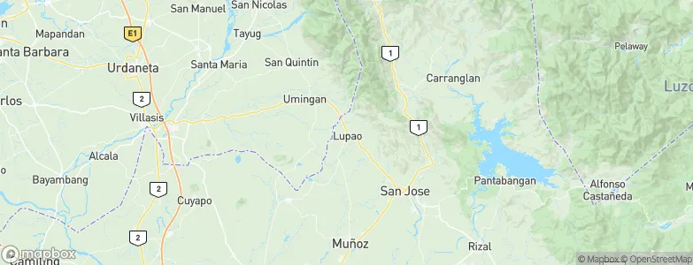Lupao, Philippines Map