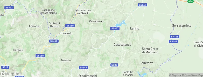 Lupara, Italy Map