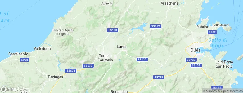 Luras, Italy Map