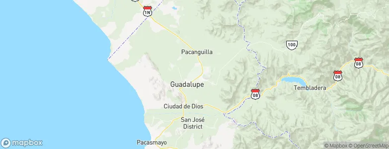 Lurifico, Peru Map