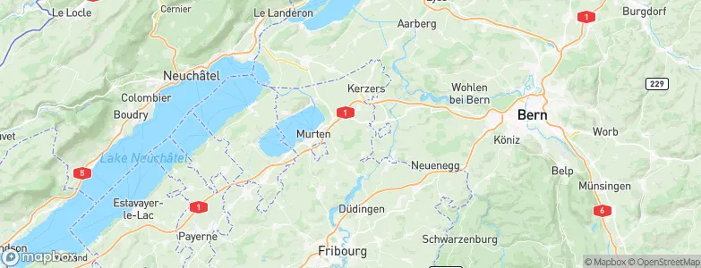 Lurtigen, Switzerland Map