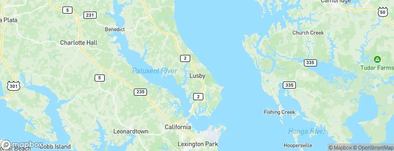 Lusby, United States Map