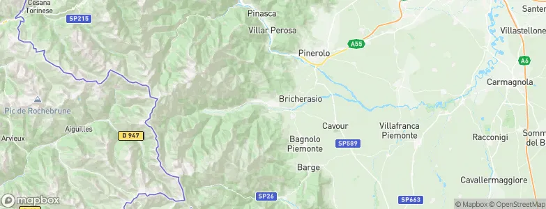 Luserna San Giovanni, Italy Map