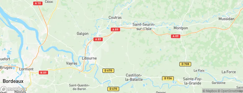 Lussac, France Map