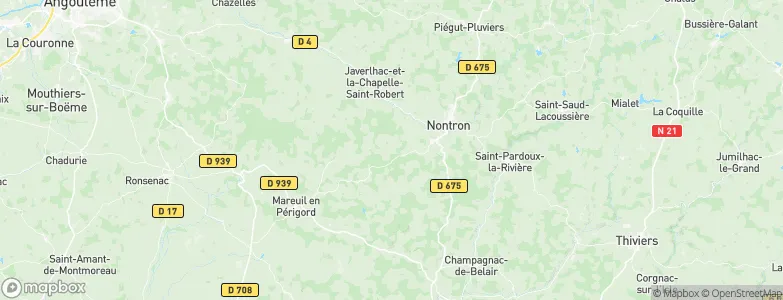 Lussas-et-Nontronneau, France Map