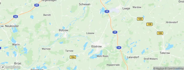 Lüssow, Germany Map