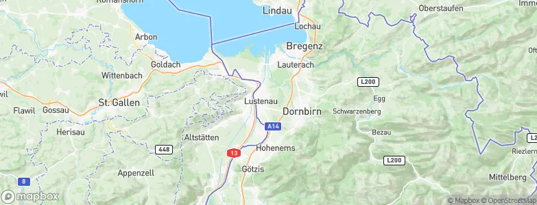 Lustenau, Austria Map