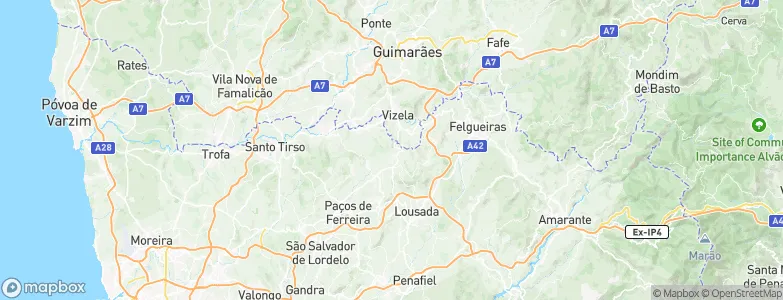 Lustosa, Portugal Map