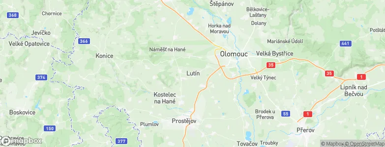 Lutín, Czechia Map