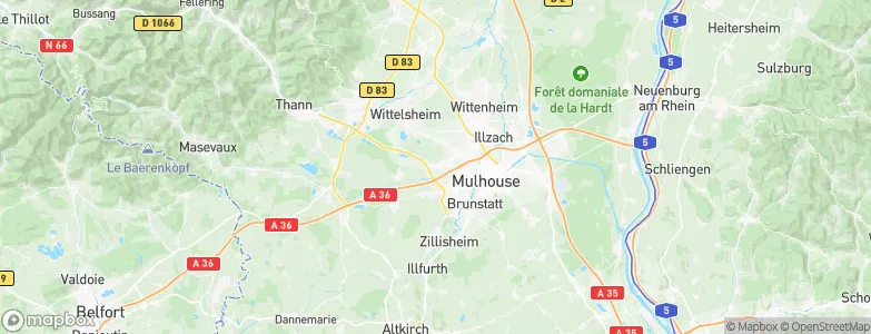 Lutterbach, France Map