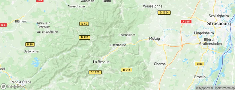 Lutzelhouse, France Map