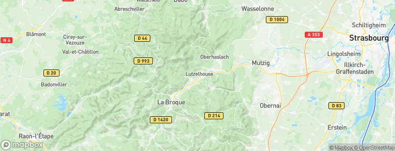 Lutzelhouse, France Map