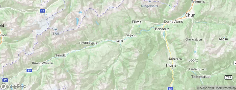 Luven, Switzerland Map
