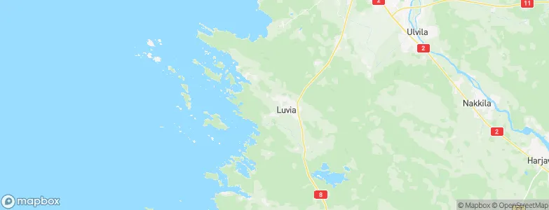 Luvia, Finland Map