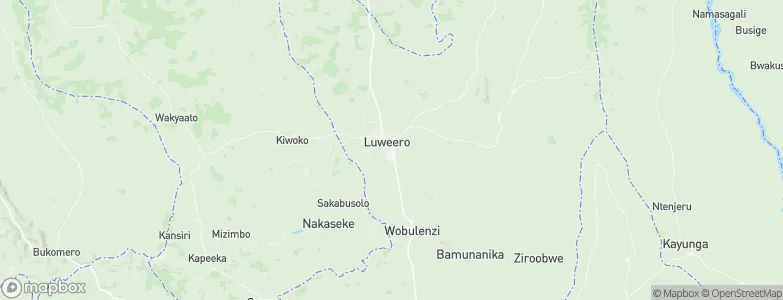 Luwero District, Uganda Map