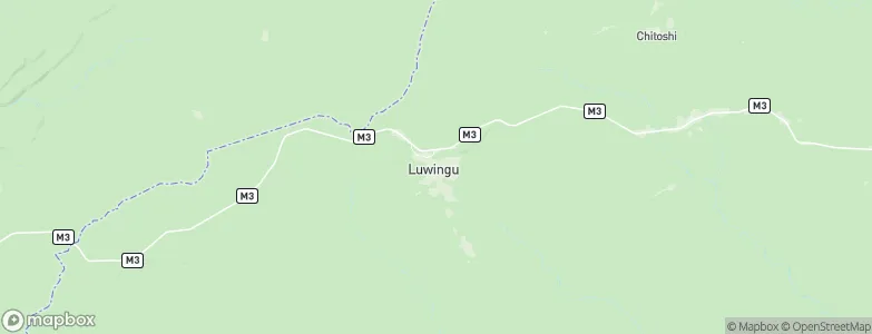 Luwingu, Zambia Map