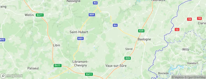 Luxembourg Province, Belgium Map