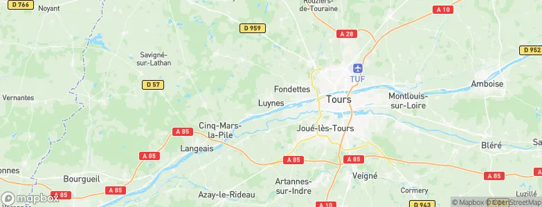 Luynes, France Map