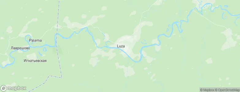 Luza, Russia Map
