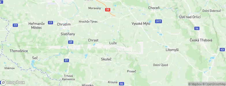 Luže, Czechia Map