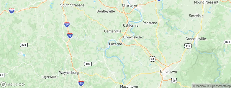 Luzerne, United States Map