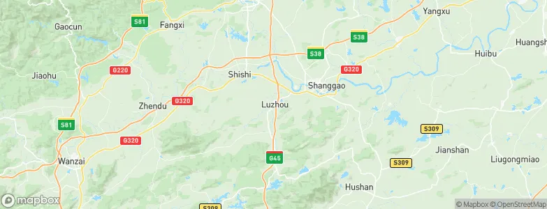 Luzhou, China Map