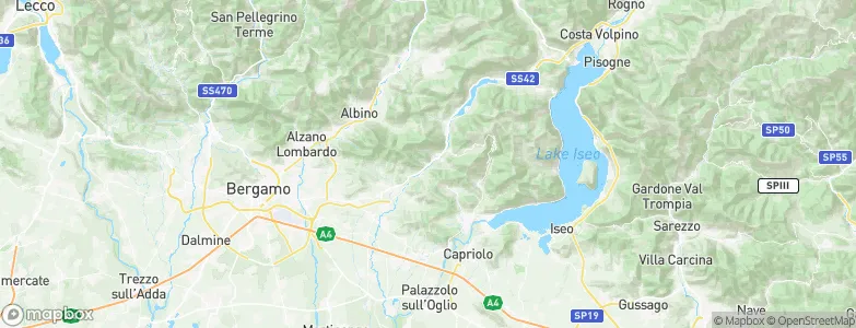 Luzzana, Italy Map