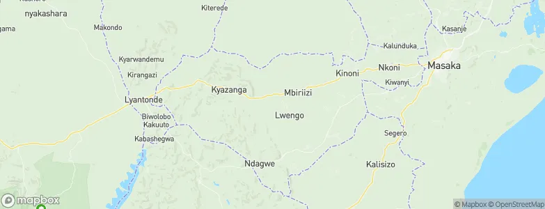 Lwengo, Uganda Map