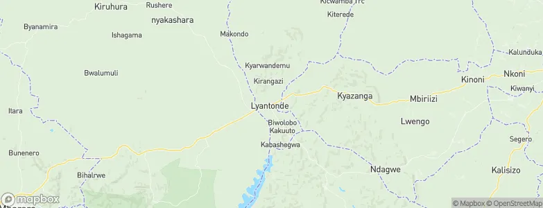 Lyantonde, Uganda Map