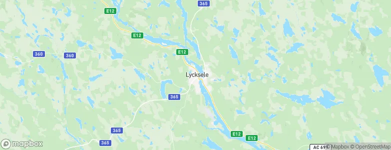 Lycksele, Sweden Map