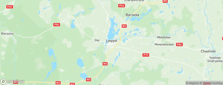 Lyepyel', Belarus Map