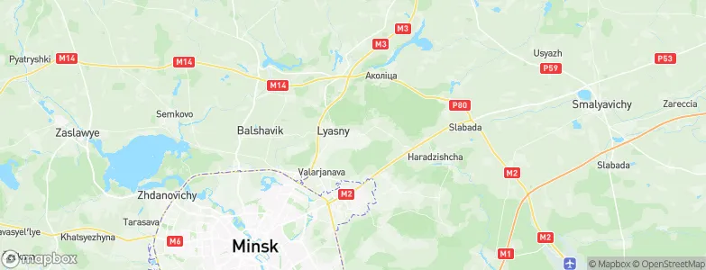 Lyeskawka, Belarus Map