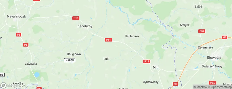 Lykovichi, Belarus Map
