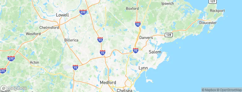 Lynnfield, United States Map