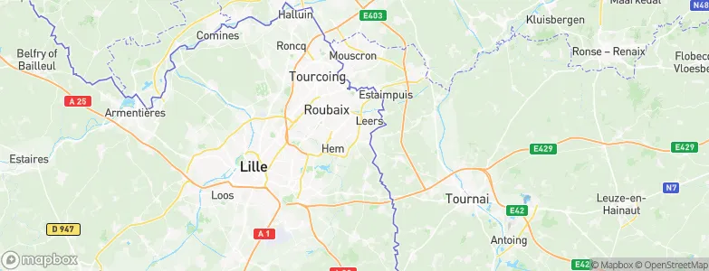 Lys-lez-Lannoy, France Map