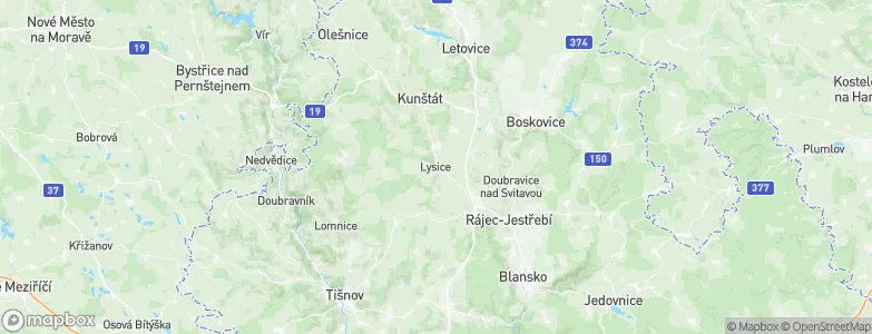 Lysice, Czechia Map
