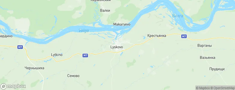 Lyskovo, Russia Map