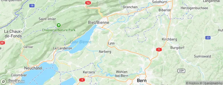 Lyss, Switzerland Map