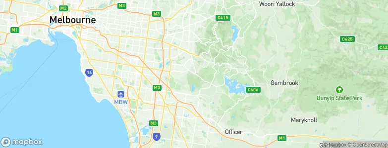 Lysterfield, Australia Map