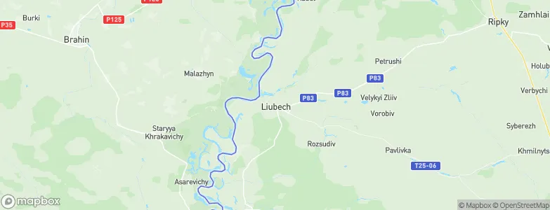 Lyubech, Ukraine Map