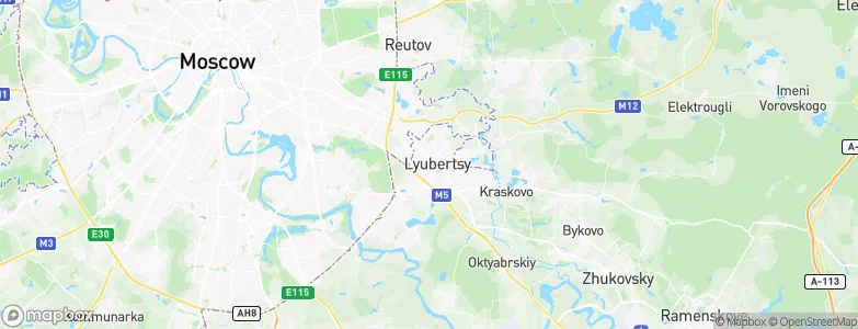 Lyubertsy, Russia Map