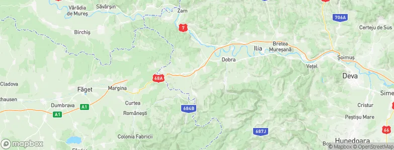 Lăpugiu de Jos, Romania Map