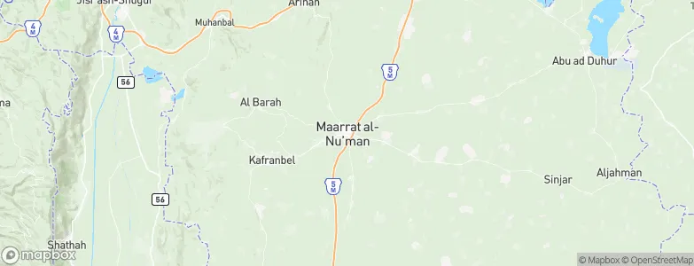 Ma‘arrat an Nu‘mān, Syria Map