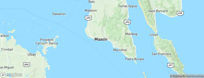 Maasin, Philippines Map
