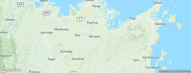 Maayon, Philippines Map
