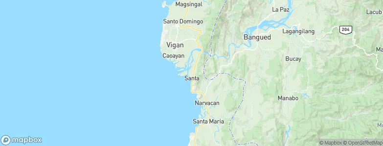 Mabilbila Sur, Philippines Map
