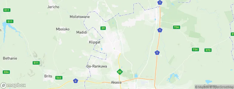 Mabopane, South Africa Map
