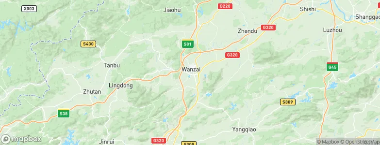 Mabu, China Map
