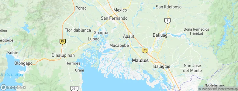 Macabebe, Philippines Map