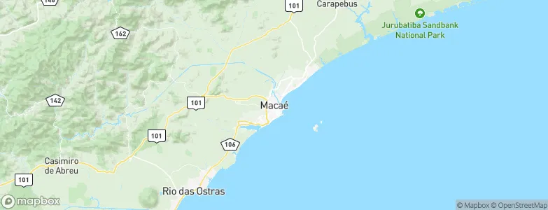 Macaé, Brazil Map